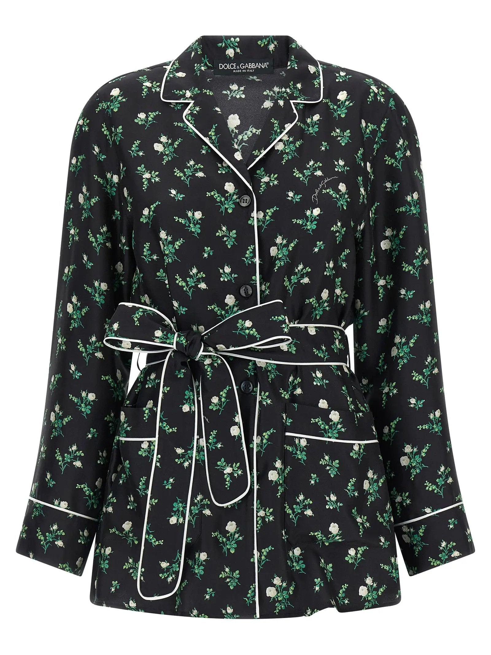 Dolce & Gabbana Black Silk Blouse