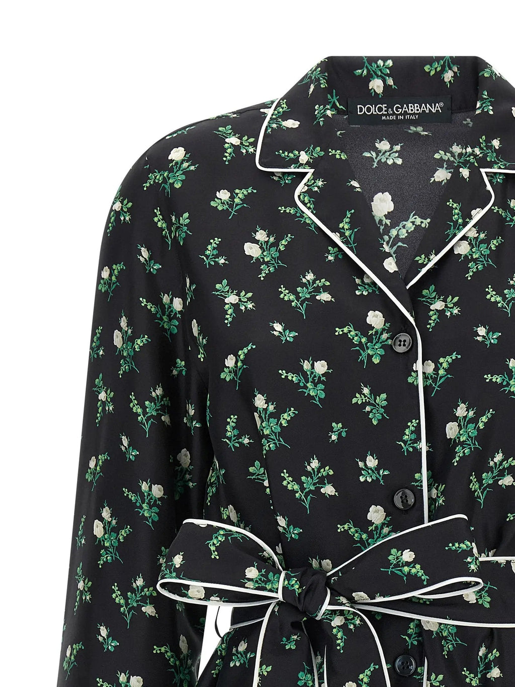 Dolce & Gabbana Black Silk Blouse