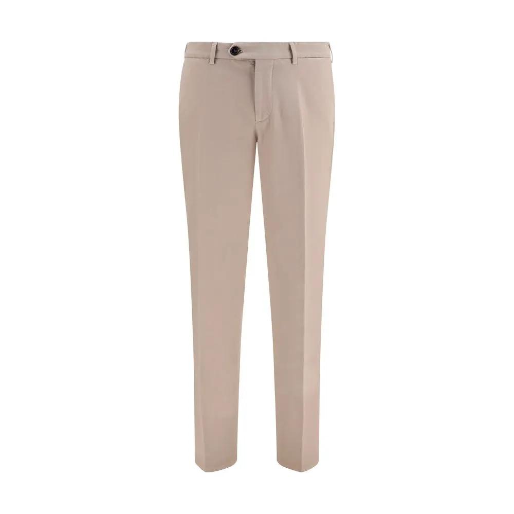 Brunello Cucinelli Beige Cotton Casual Pants