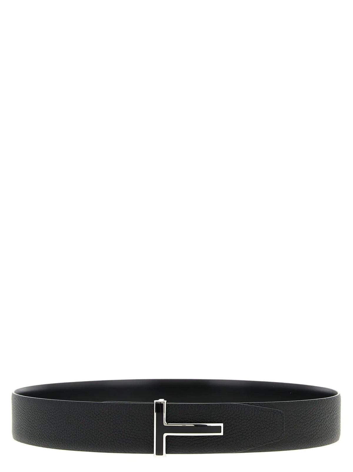 Tom Ford Black Calfskin Regular Belt