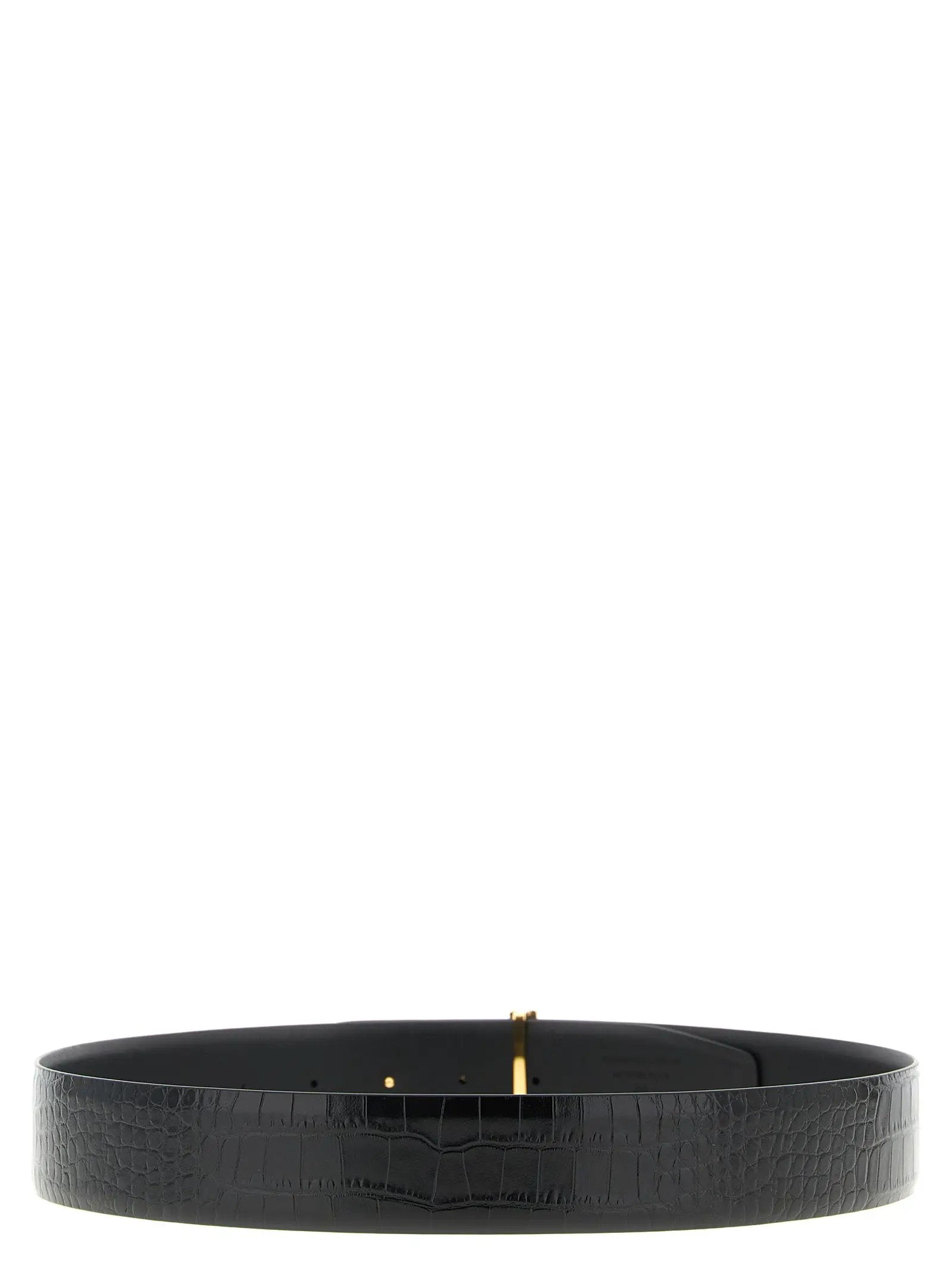 Tom Ford Black Calfskin Regular Belt