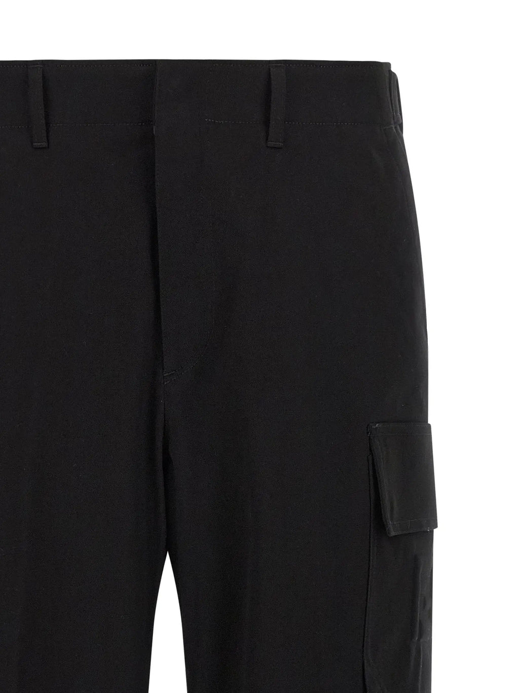 Fendi Black Cotton Cargo Pants