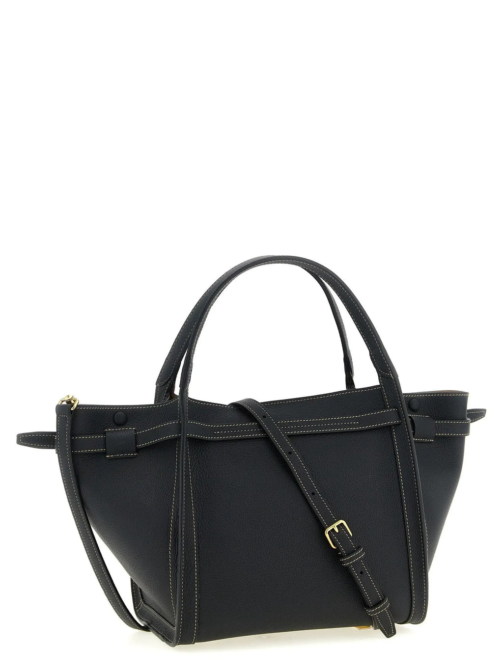 Tod's Black Calfskin Tote Bag