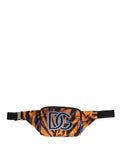 Dolce & Gabbana Brown Tiger Print Nylon Fanny Waist Pack Borse Men Bag