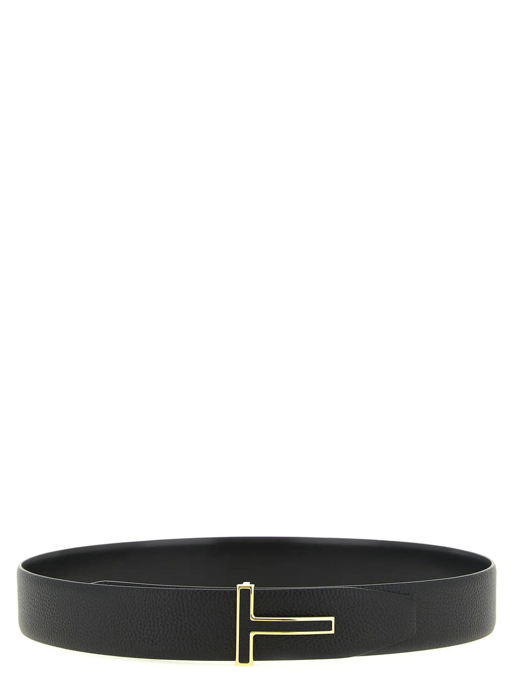 Tom Ford Black Calfskin Regular Belt