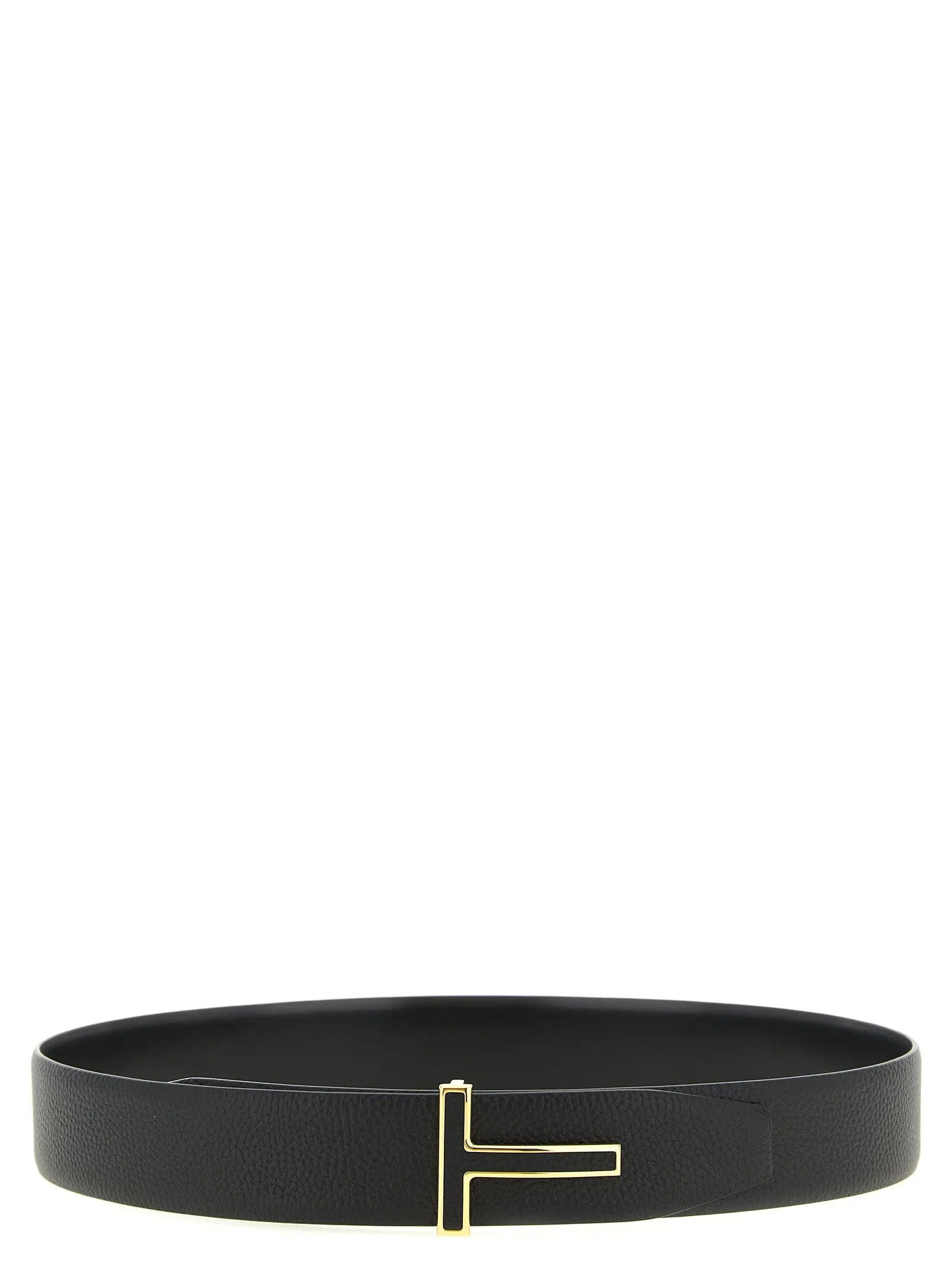 Tom Ford Black Calfskin Regular Belt