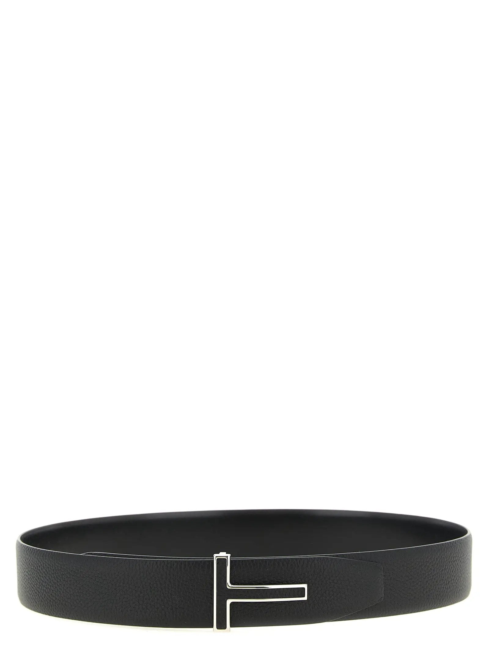 Tom Ford Black Calfskin Regular Belt