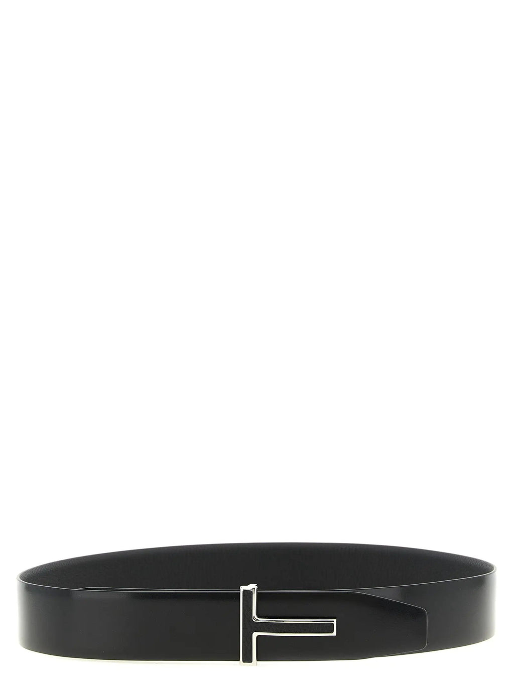 Tom Ford Black Calfskin Regular Belt