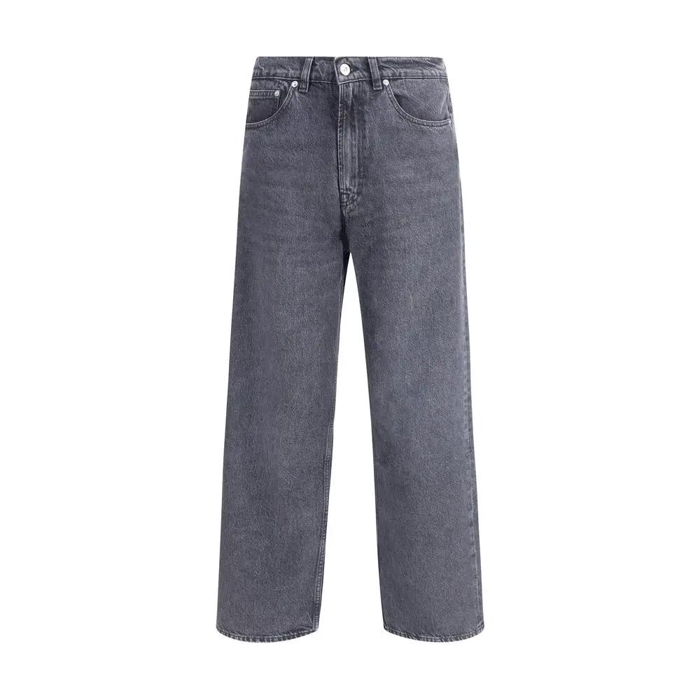 Our Legacy Black Cotton Relaxed Fit Jeans