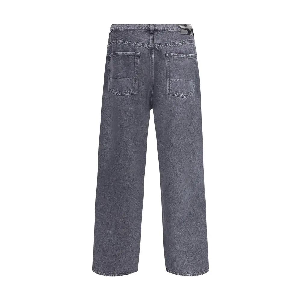 Our Legacy Black Cotton Relaxed Fit Jeans