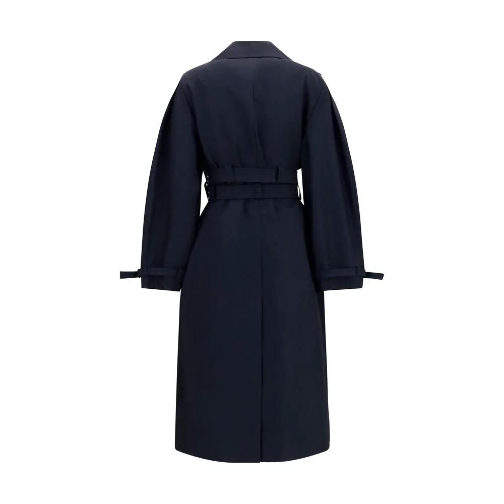 Ganni Black Cotton Coat