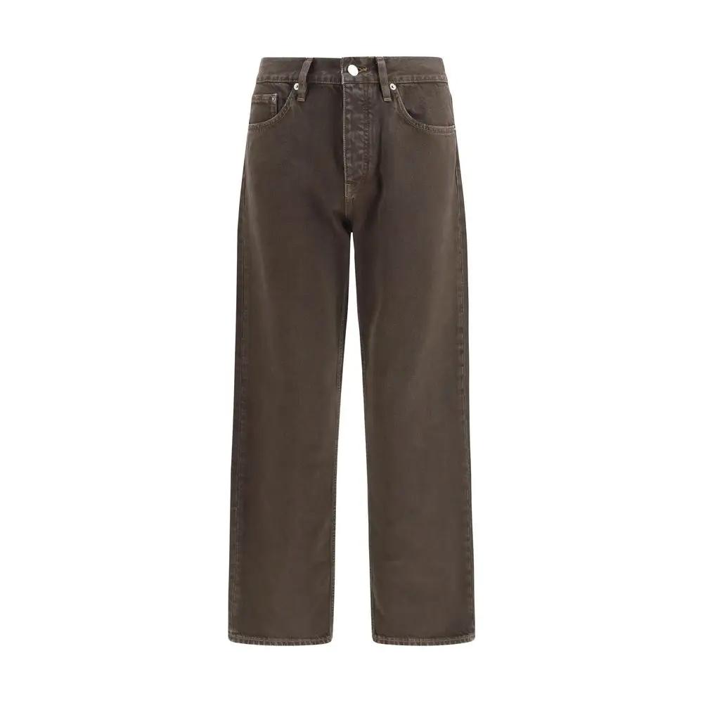 Sunflower Brown Cotton Relaxed Fit Jeans