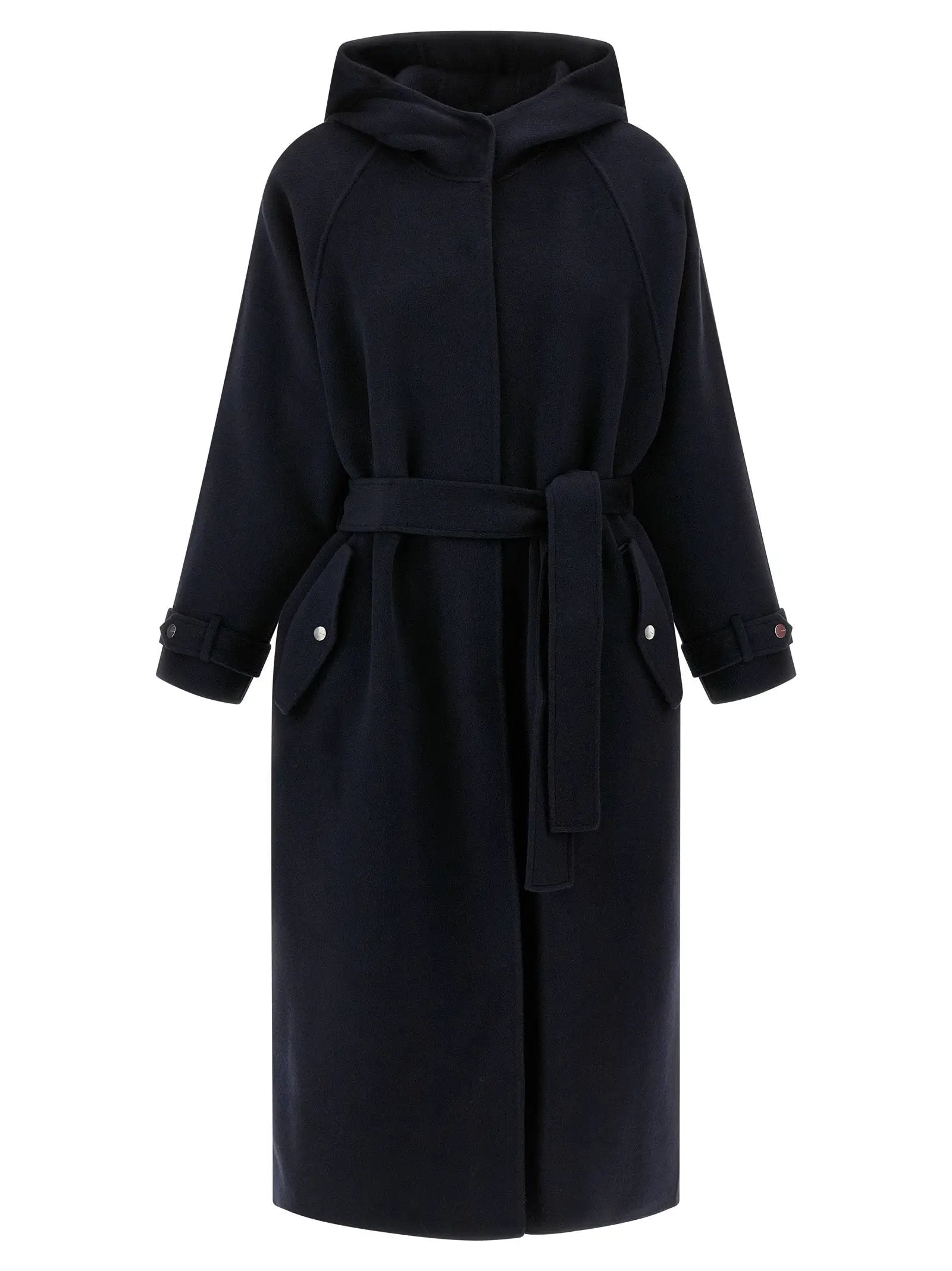 PINKO Blue Polyamide Coat