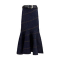 Self-Portrait Blue Denim Skirt