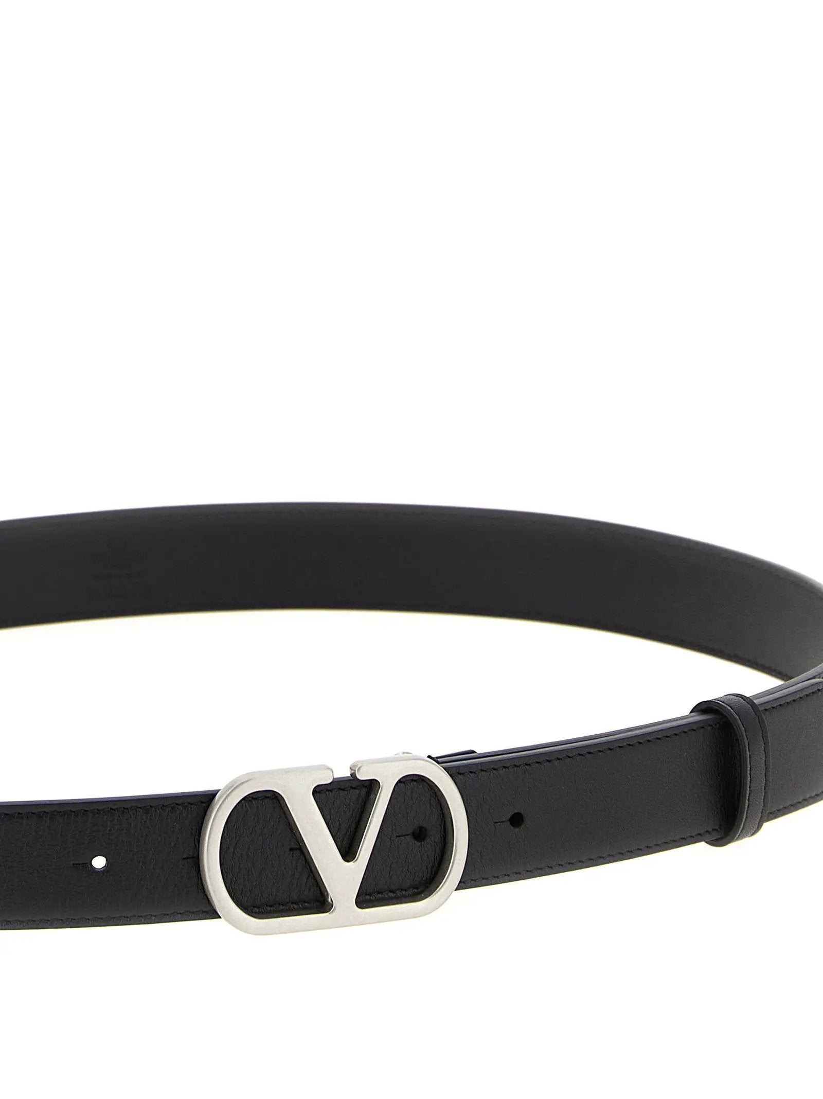 Valentino Garavani Black Calfskin Regular Belt