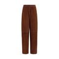 Fabiana Filippi Brown Leather Casual Pants