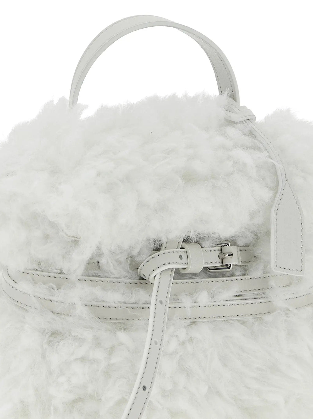 Moschino White Leather Handbag