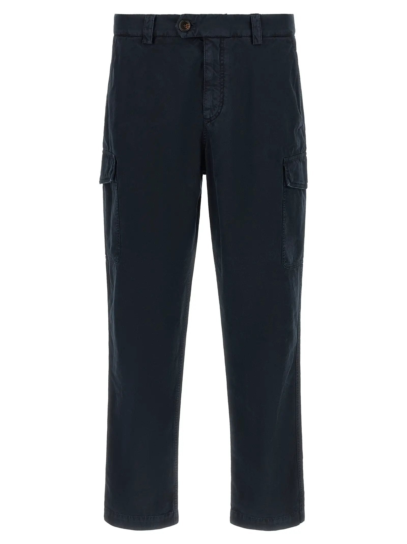 Brunello Cucinelli Blue Cotton Cargo Pants