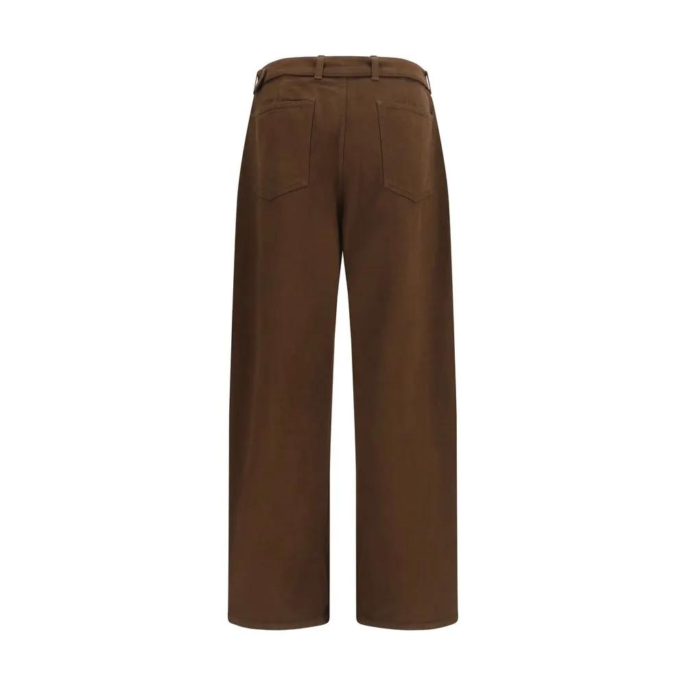 Lemaire Brown Cotton Casual Pants
