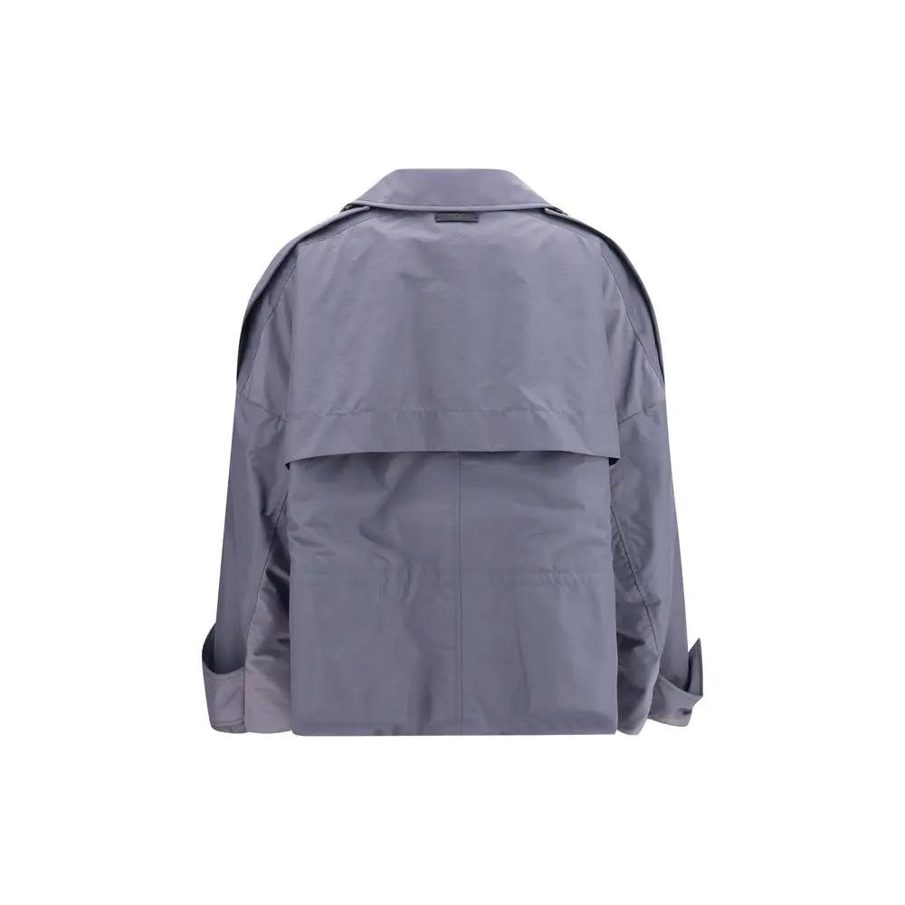 Marni Gray Polyamide Full-Length Jacket