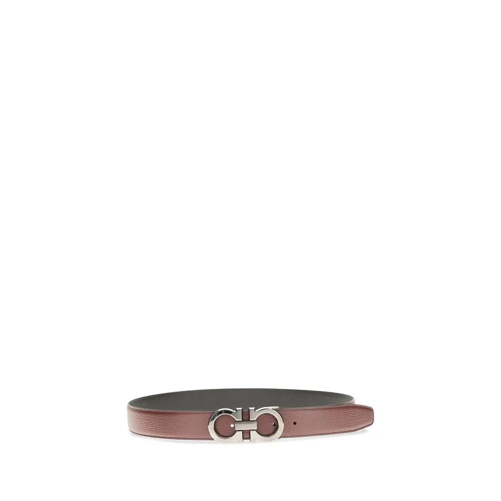 Ferragamo Brown Calf Leather Belt