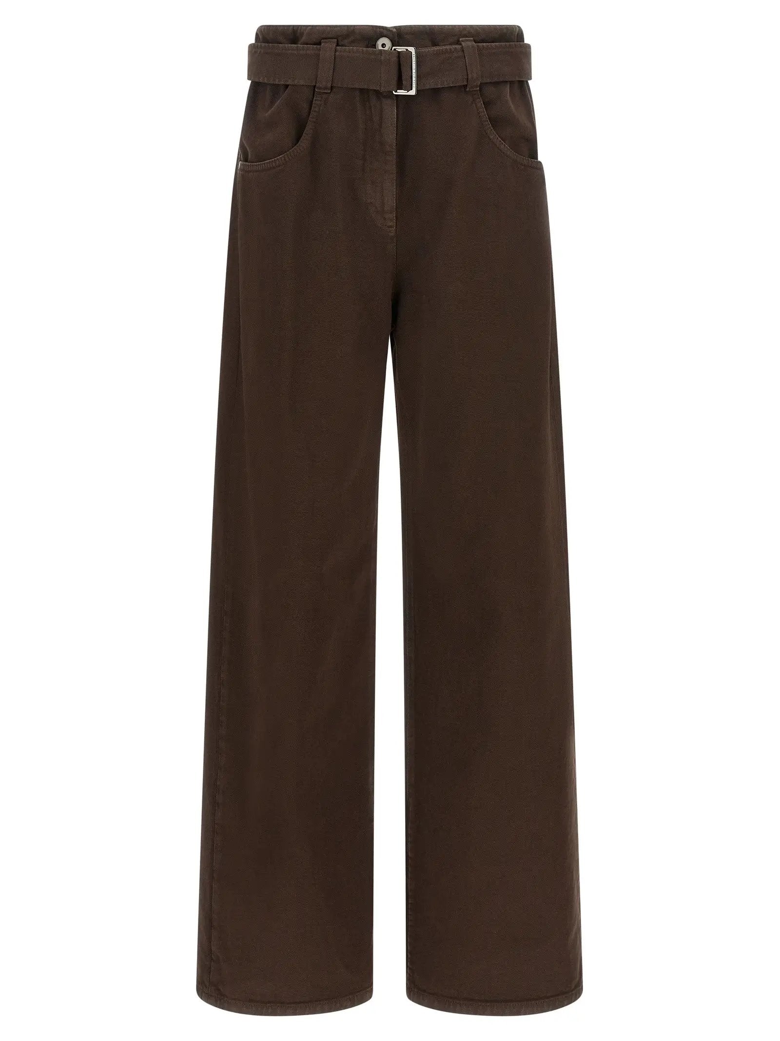 Brunello Cucinelli Brown Cotton Jeans Denim