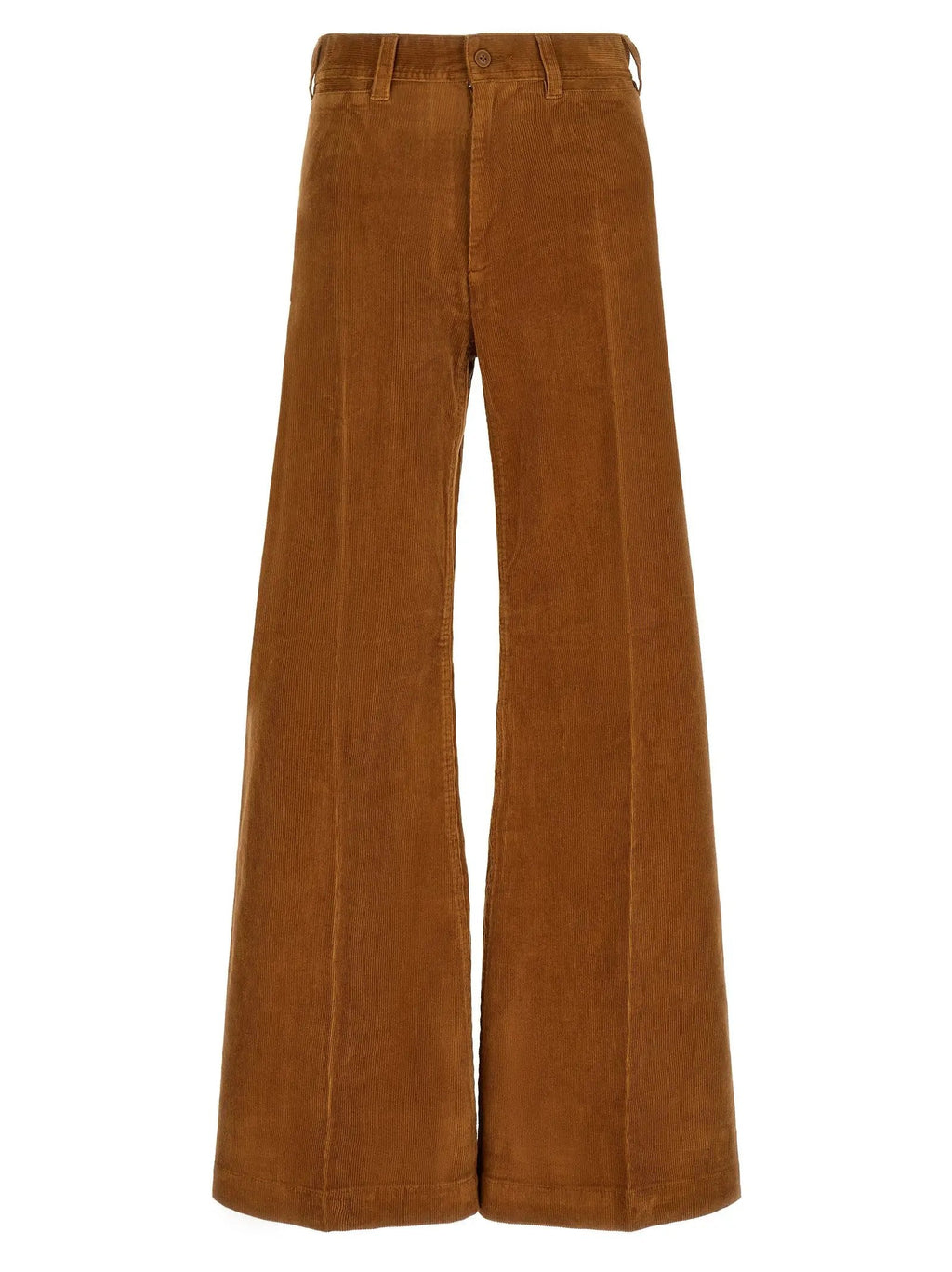 Polo Ralph Lauren Brown Cotton Flared Pants