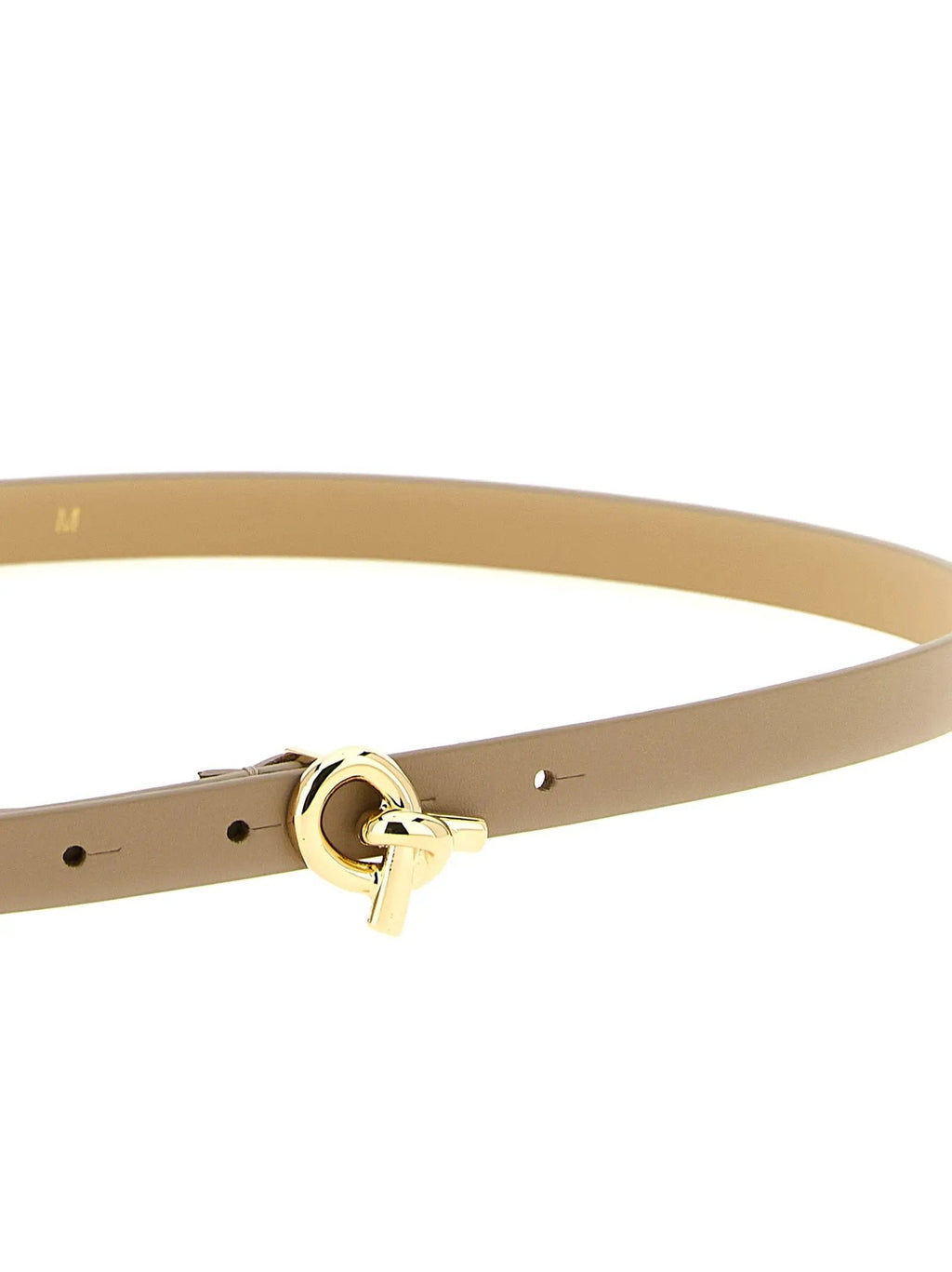 Fabiana Filippi Beige Leather Thin Belt