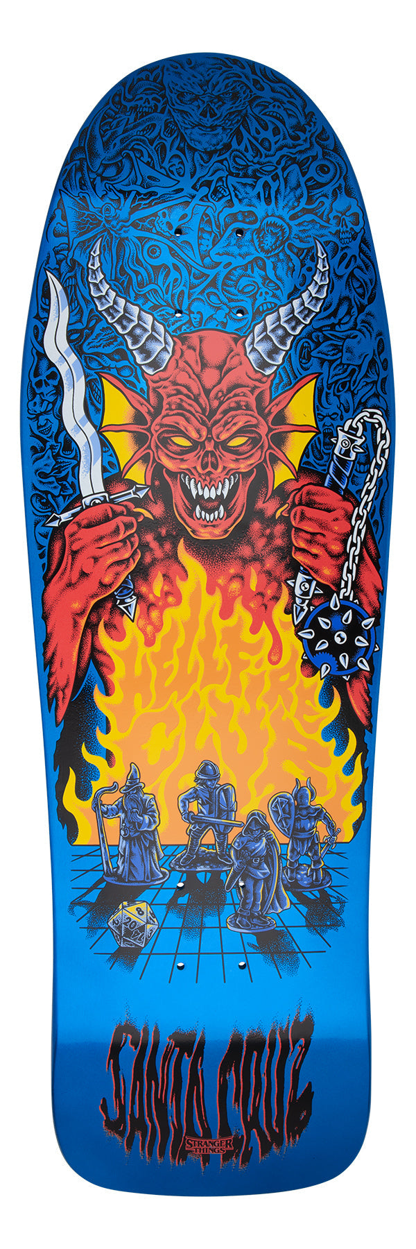Santa Cruz x Stranger Things Skateboard Deck Knox Hellfire Pit 10.07" x 31.275"