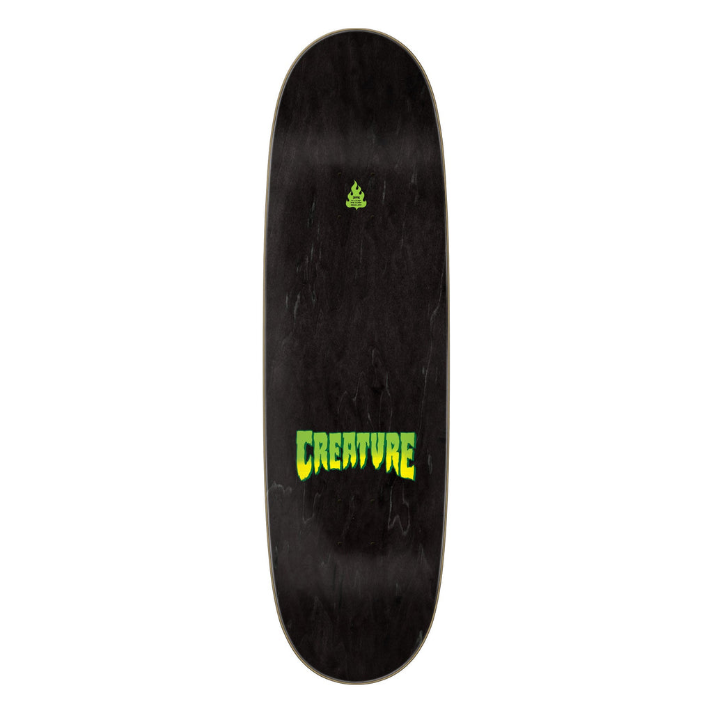 Creature Skateboard Deck Logo Spray Black 9.0" x 32"