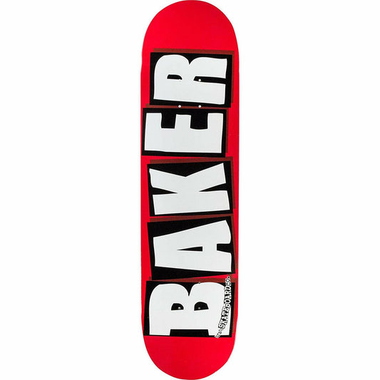 Baker Brand Logo Skateboard Deck - 8.5″ Red/White