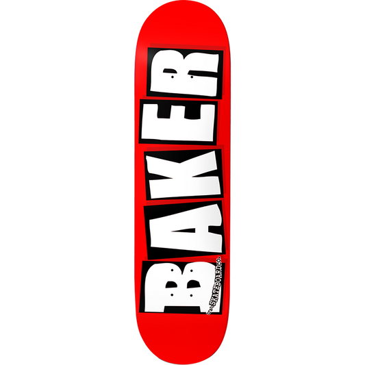 Baker Brand Logo Skateboard Deck - 8.6″ Red/White