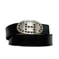 Hermes Belt Black Brown Evelyne Waist 94 30 Box Calf Togo Perforated Logo Buckle