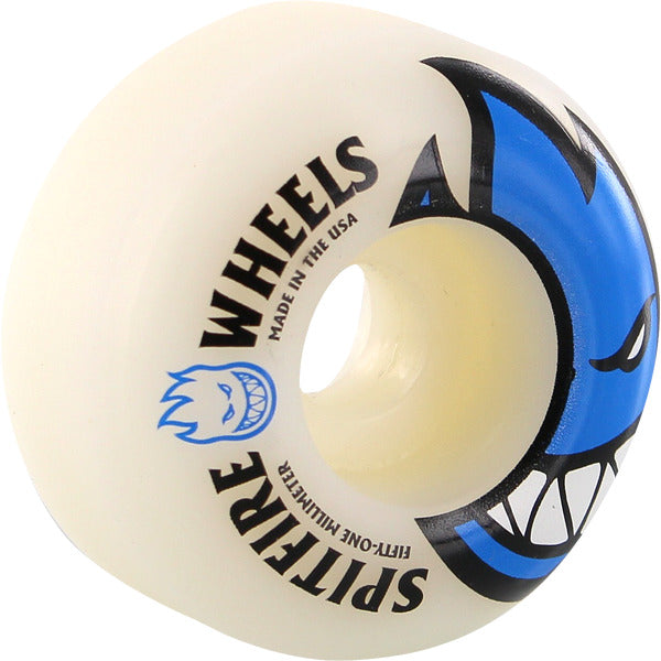 Spitfire Wheels Bighead 51mm 99a - White/Blue (Set of 4)