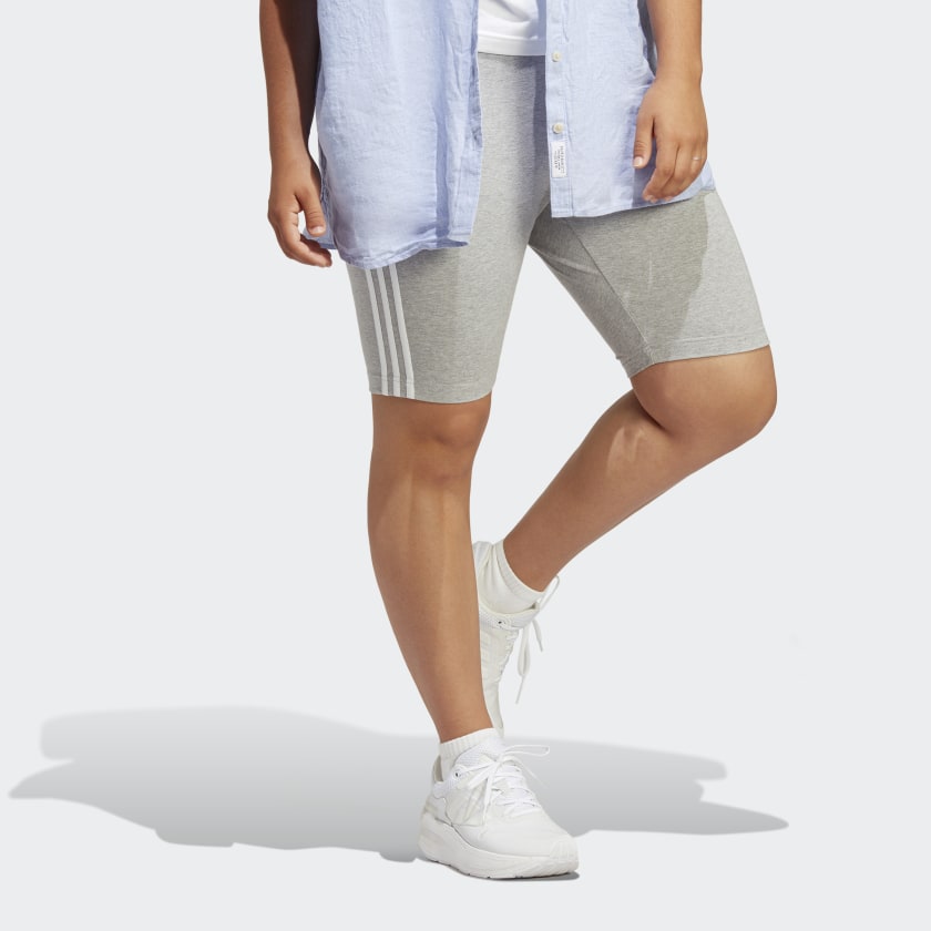 Women's adidas Essentials 3-Stripes Bike Shorts (Plus Size)