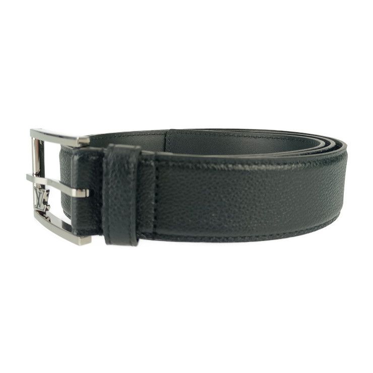 Louis Vuitton Saint Germain 35 mm Belt M8355 S Black Leather Men 100 40