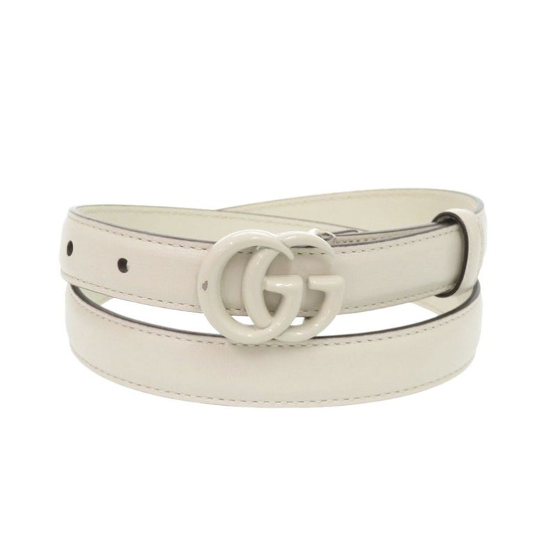 Gucci Double Leather 75 30 White