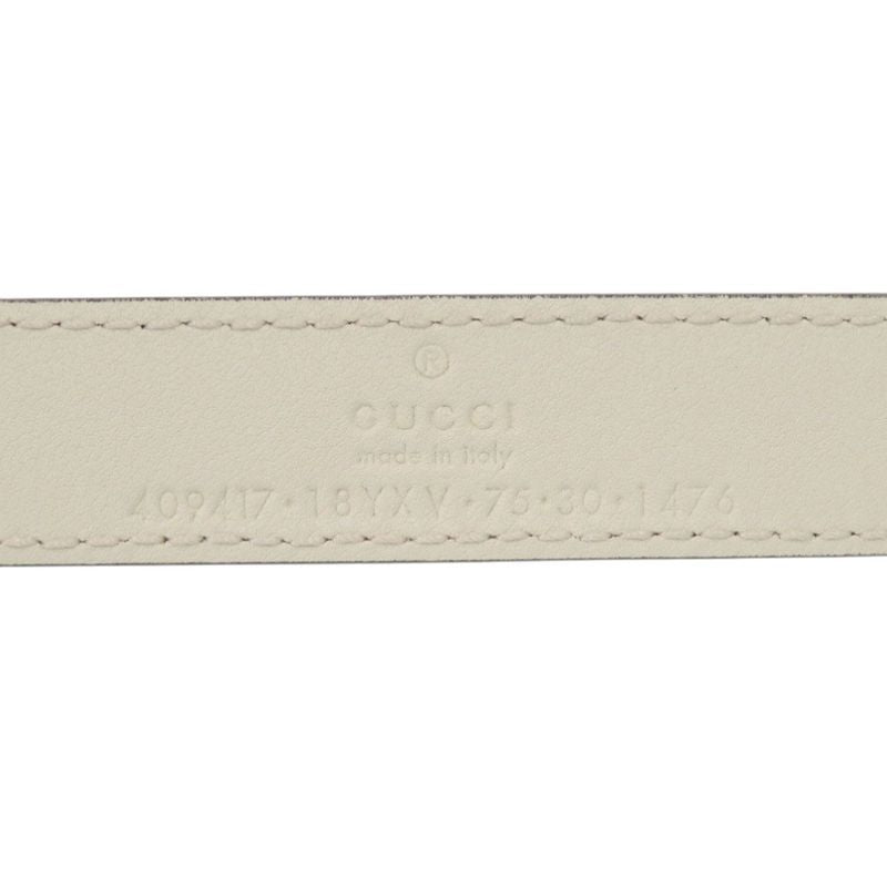 Gucci Double Leather 75 30 White