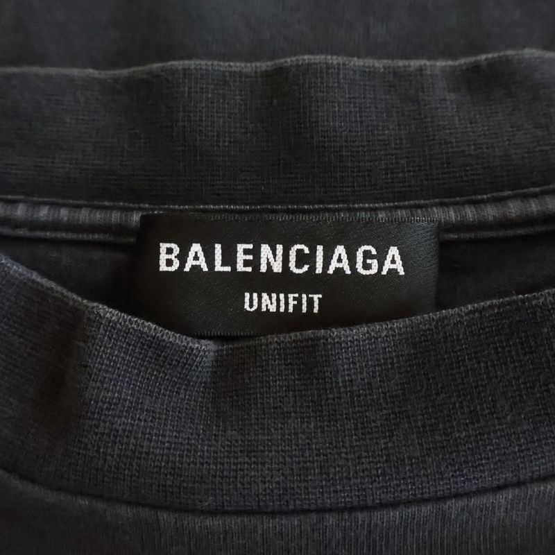 Balenciaga Back Label Oversized Long Sleeve Tee Shirt