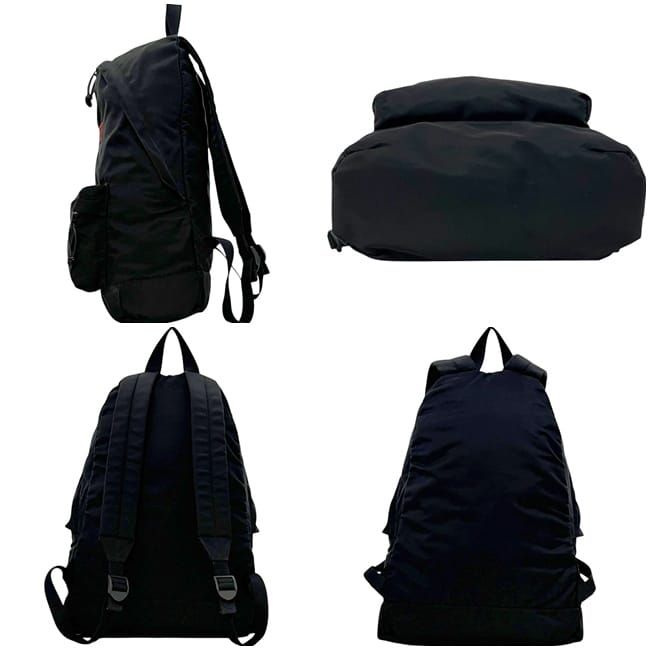 Balenciaga Backpack Black Leather Canvas