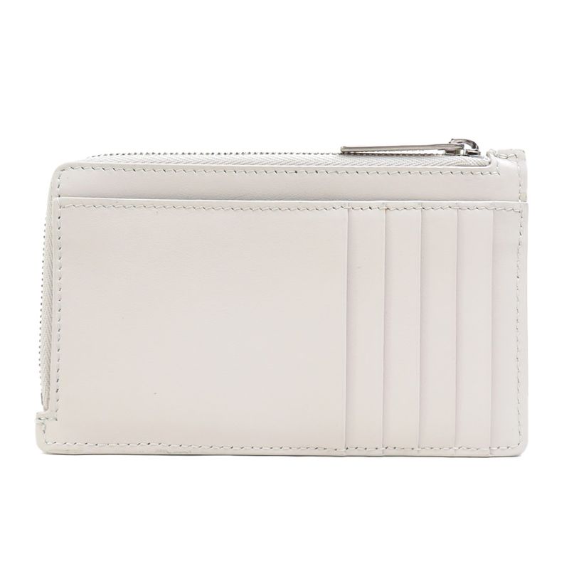 Balenciaga Card Case Leather Ivory