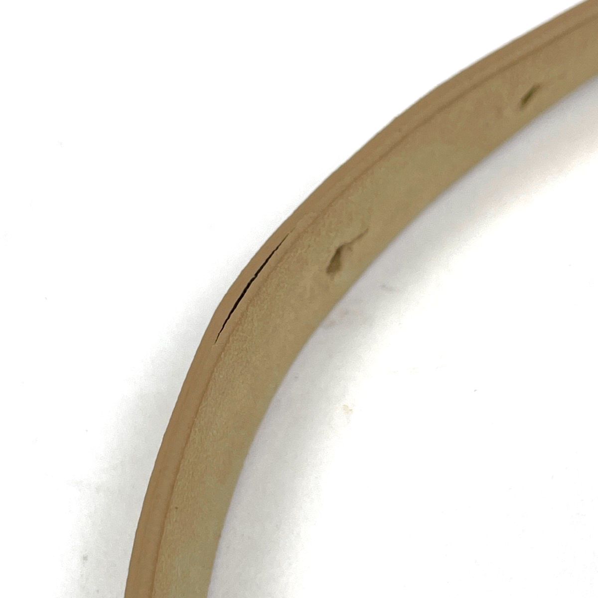 Chanel CC Logo Belt 14 Leather Beige Gold