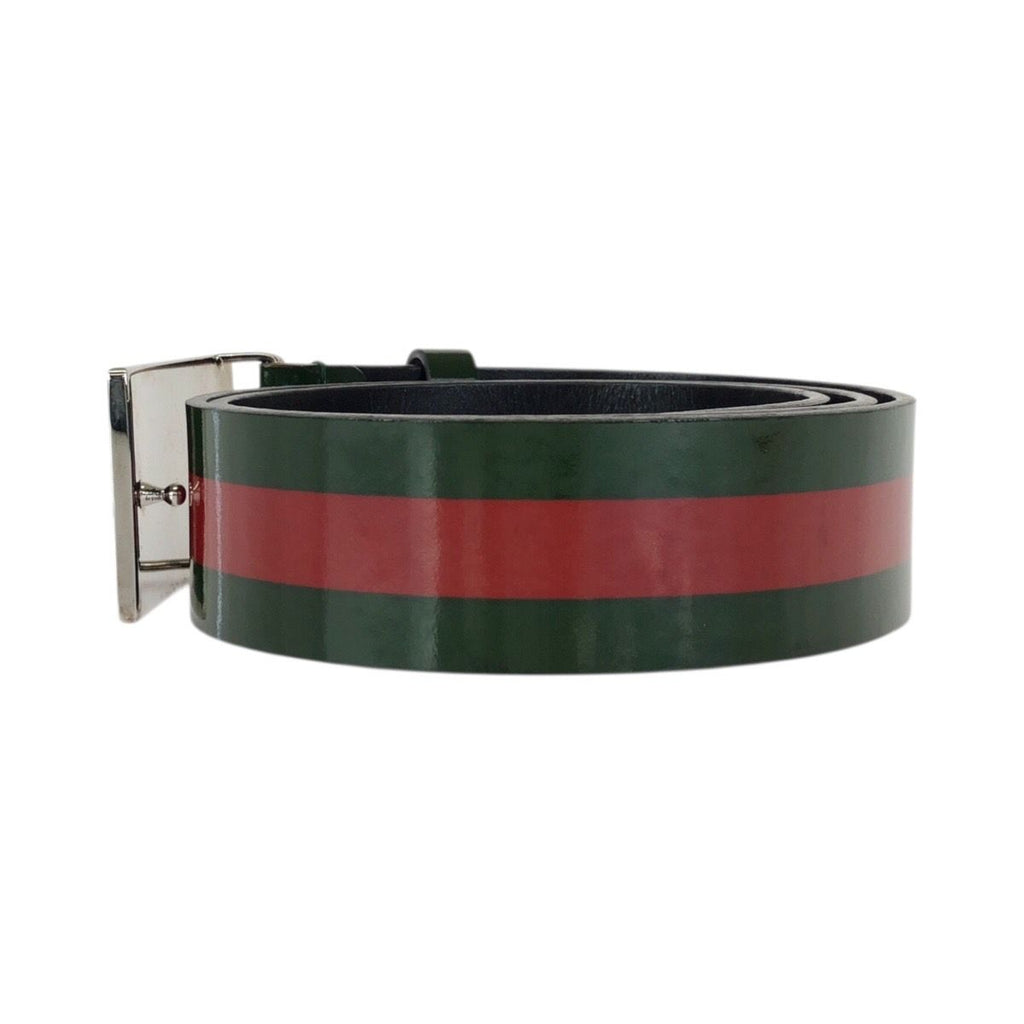 Gucci Sherry GG Pattern Leather Green Red