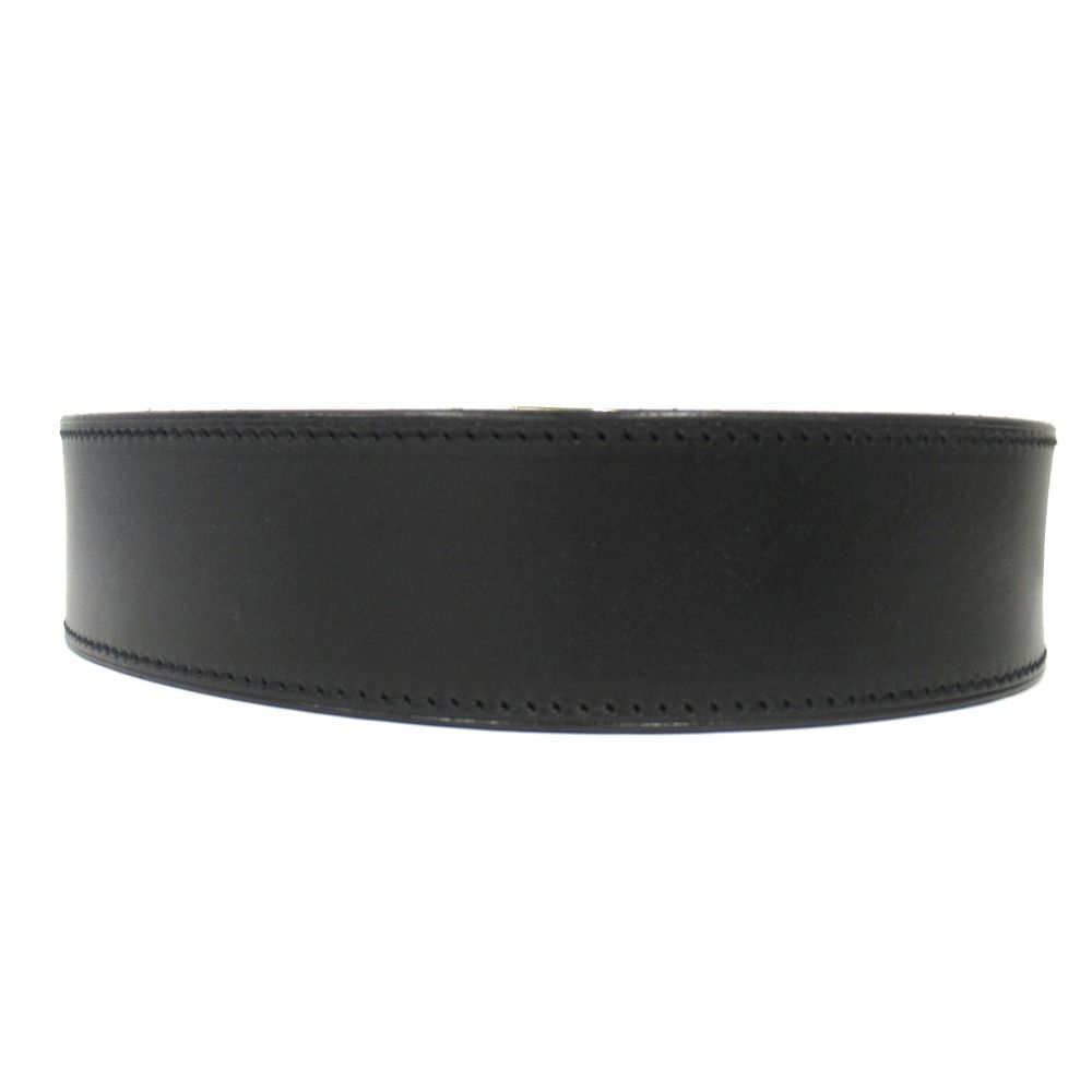 Hermes Martin Margiela Era Etriviere Leather Wide Belt 70 Black