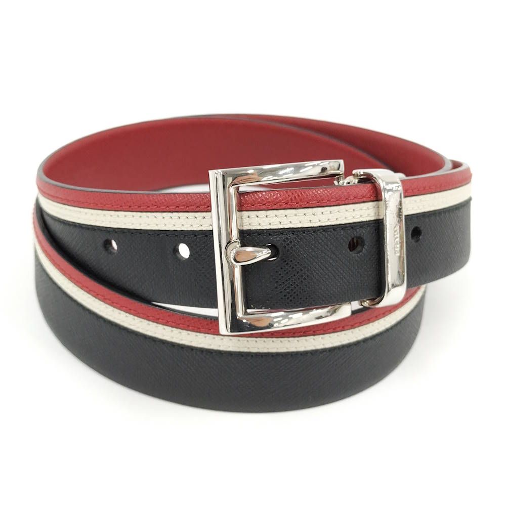 Prada Belt Leather Belts Black