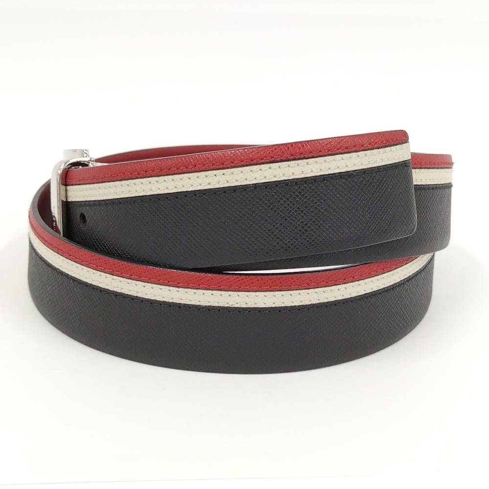 Prada Belt Leather Belts Black