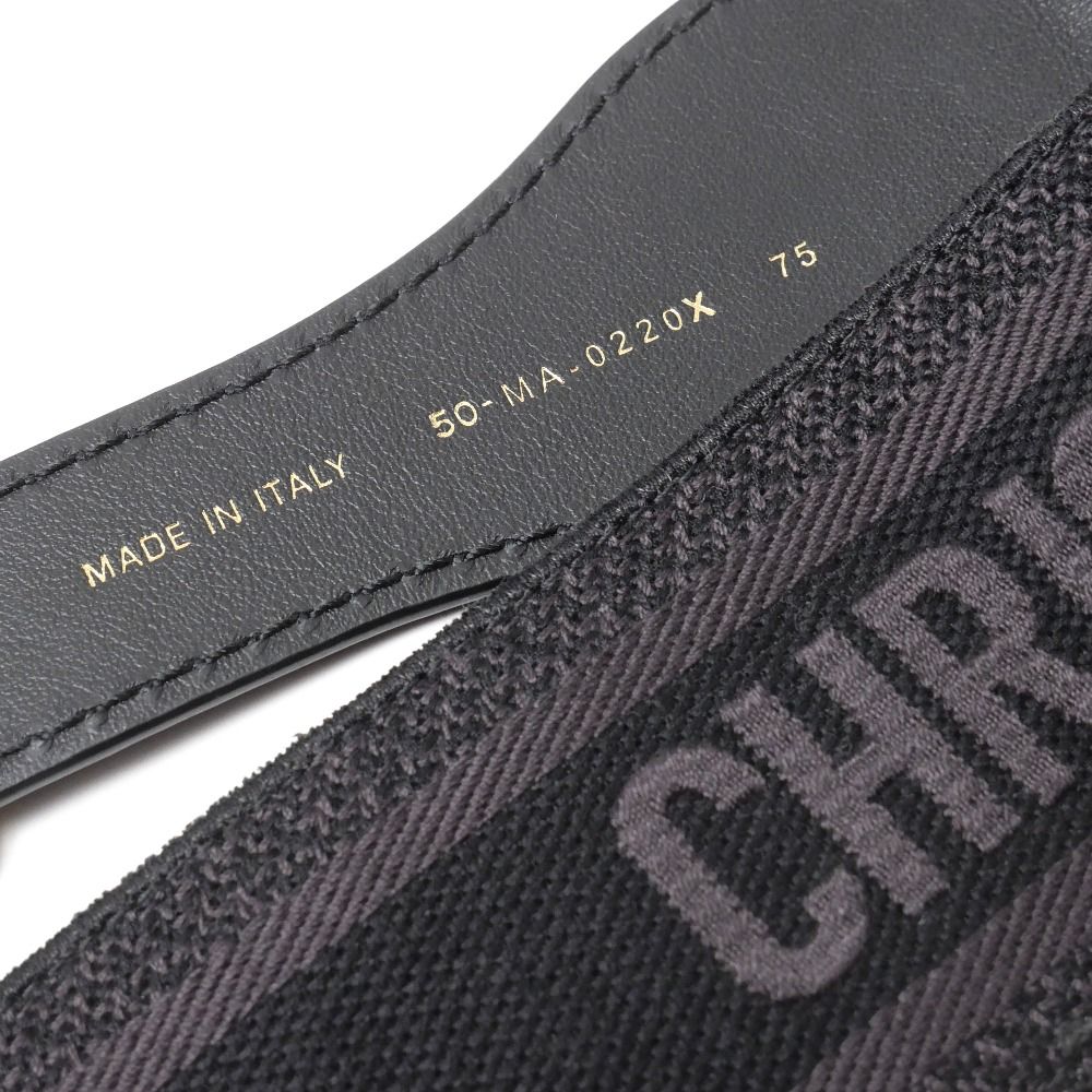 Dior Belt 75 Logo Embroidery