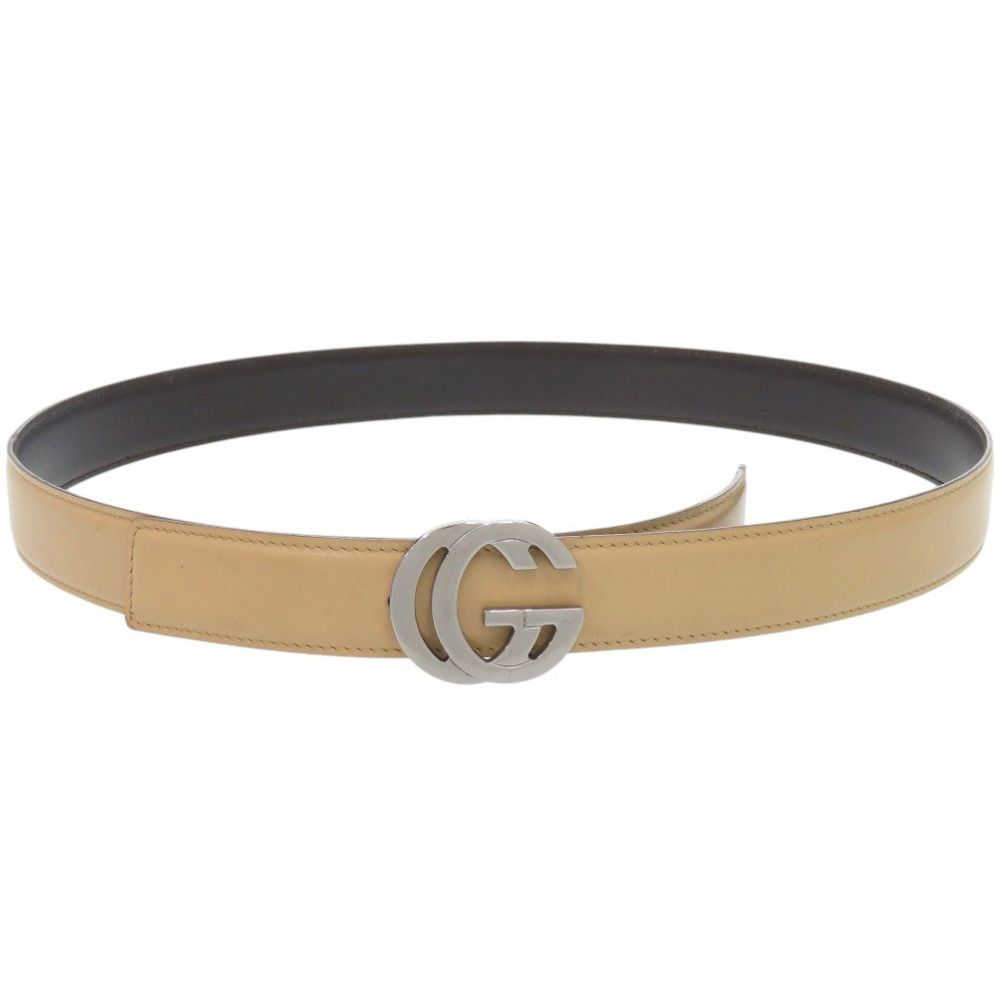Gucci Interlocking Leather Beige Belt