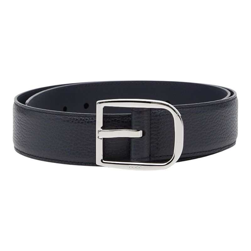 Gucci Belt 85 34 Navy Leather
