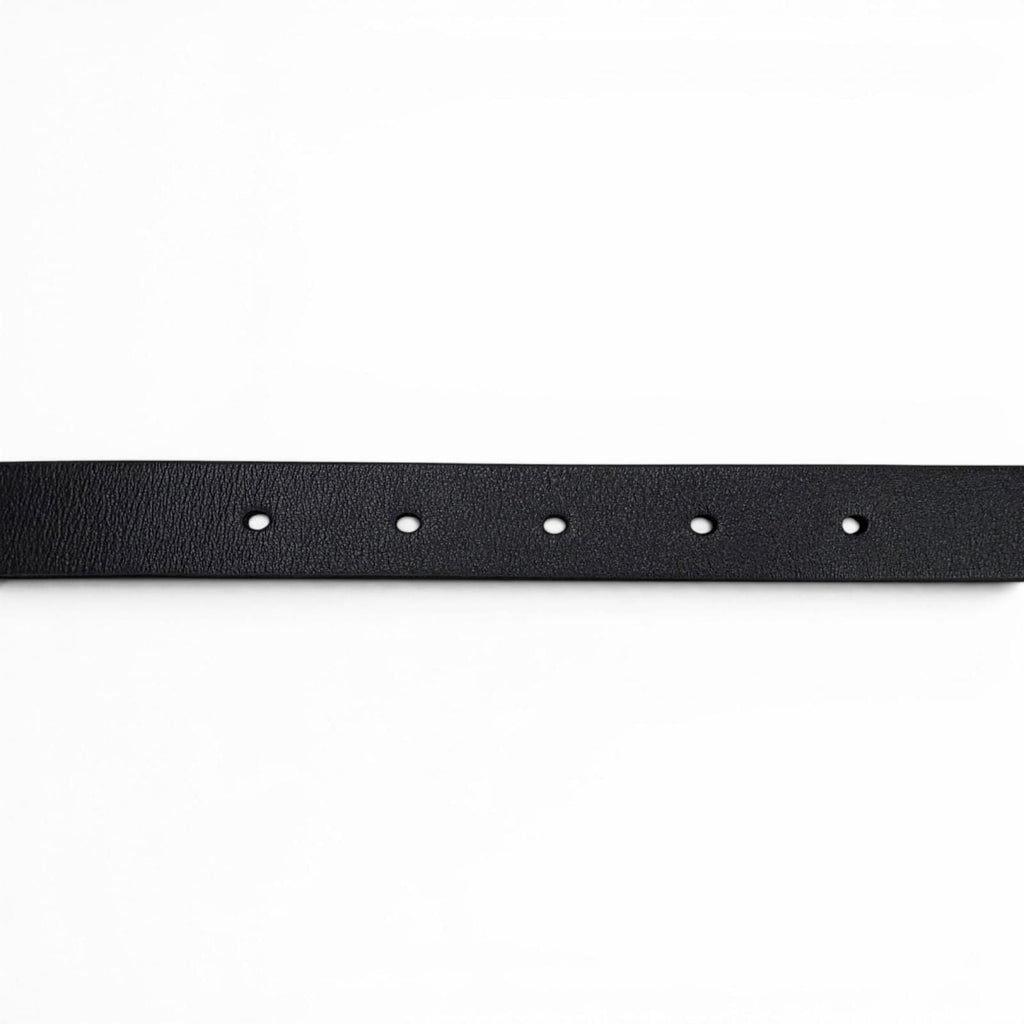 Dior Reversible CD Logo Buckle Leather Belt Black White Gold 85